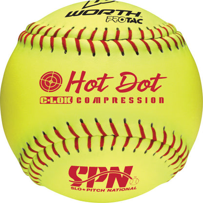 Worth Hot Dot 12'' Yellow Softball SPN12HDSY EACH