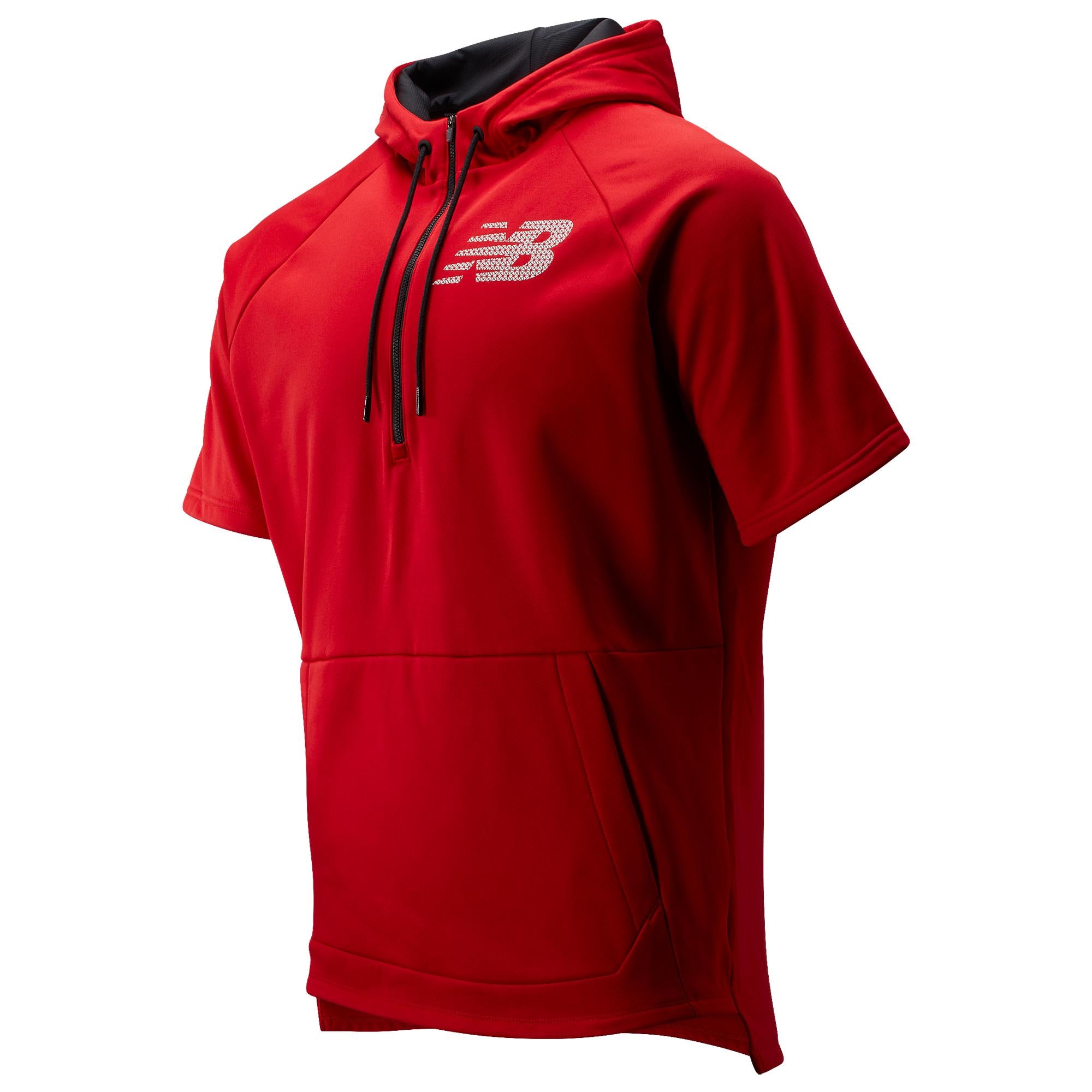 New Balance BP Fleece Hoodie Short Sleeve Just Slo Pitch