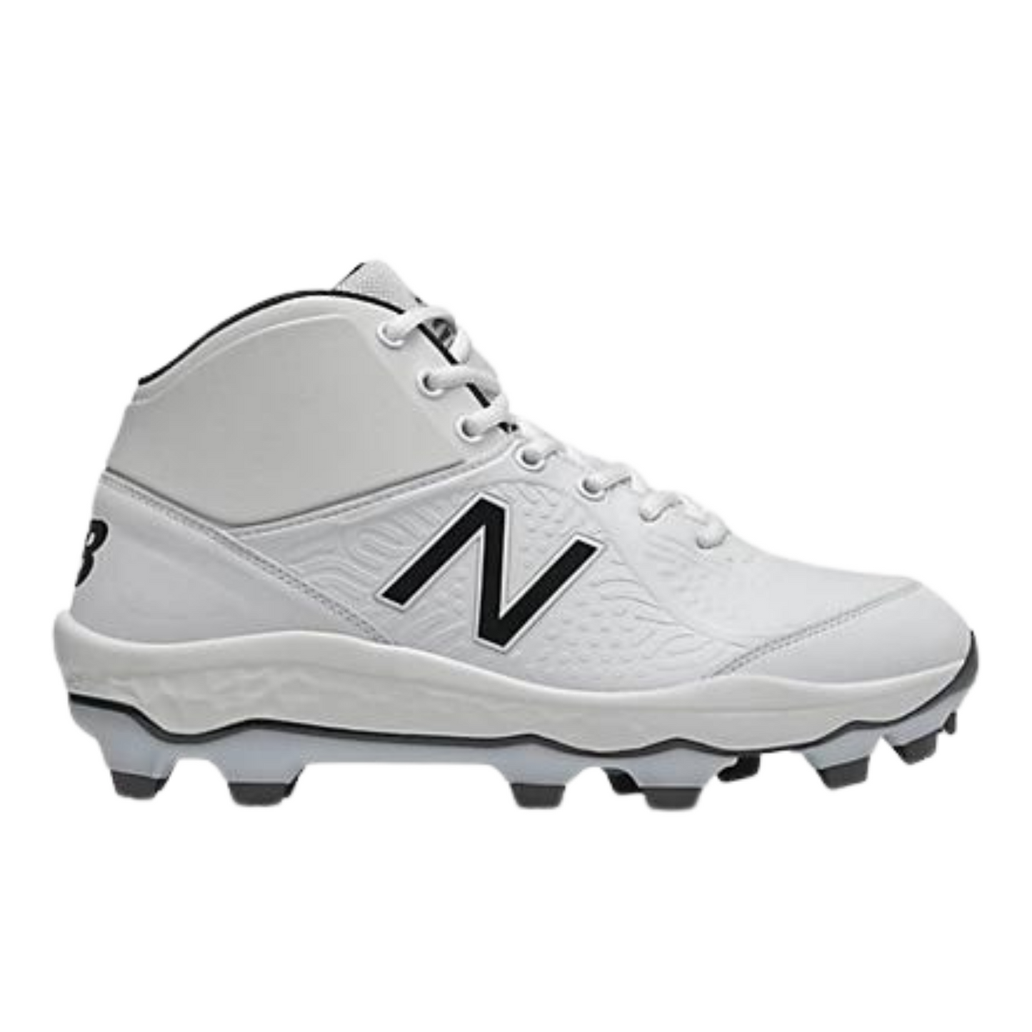 NB Mid Molded Cleats White PM3000W5